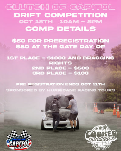 Clutch of Capitol Drift Competition Pre-Registration